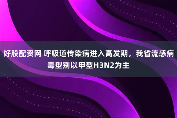 好股配资网 呼吸道传染病进入高发期，我省流感病毒型别以甲型H3N2为主